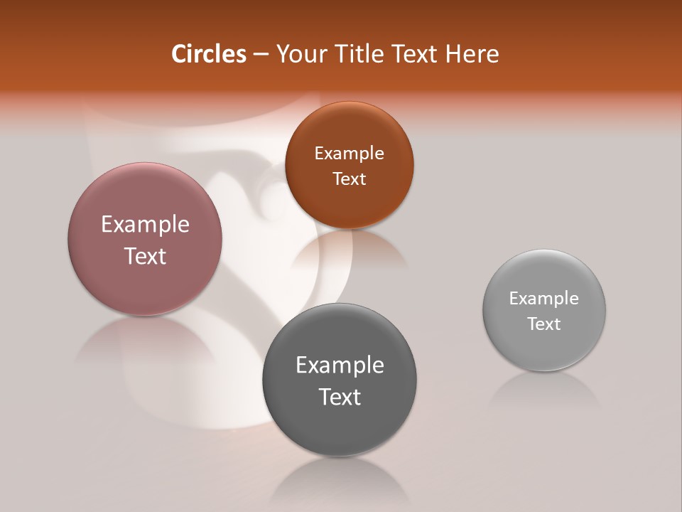 White Cup Full Of Drink PowerPoint Template