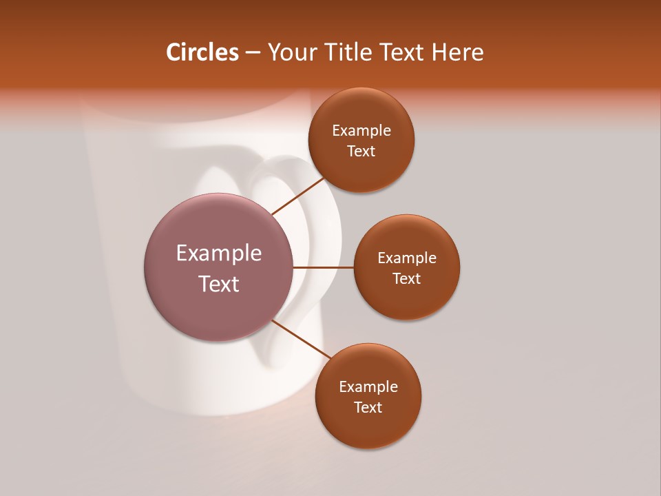 White Cup Full Of Drink PowerPoint Template