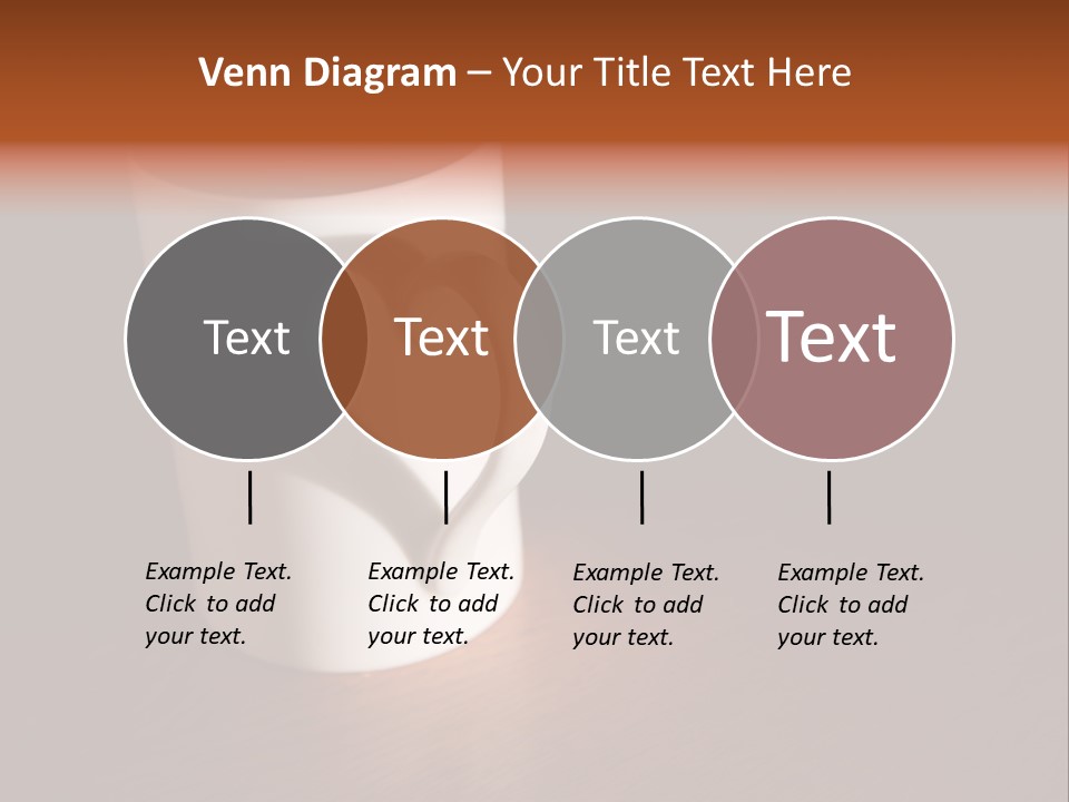 White Cup Full Of Drink PowerPoint Template