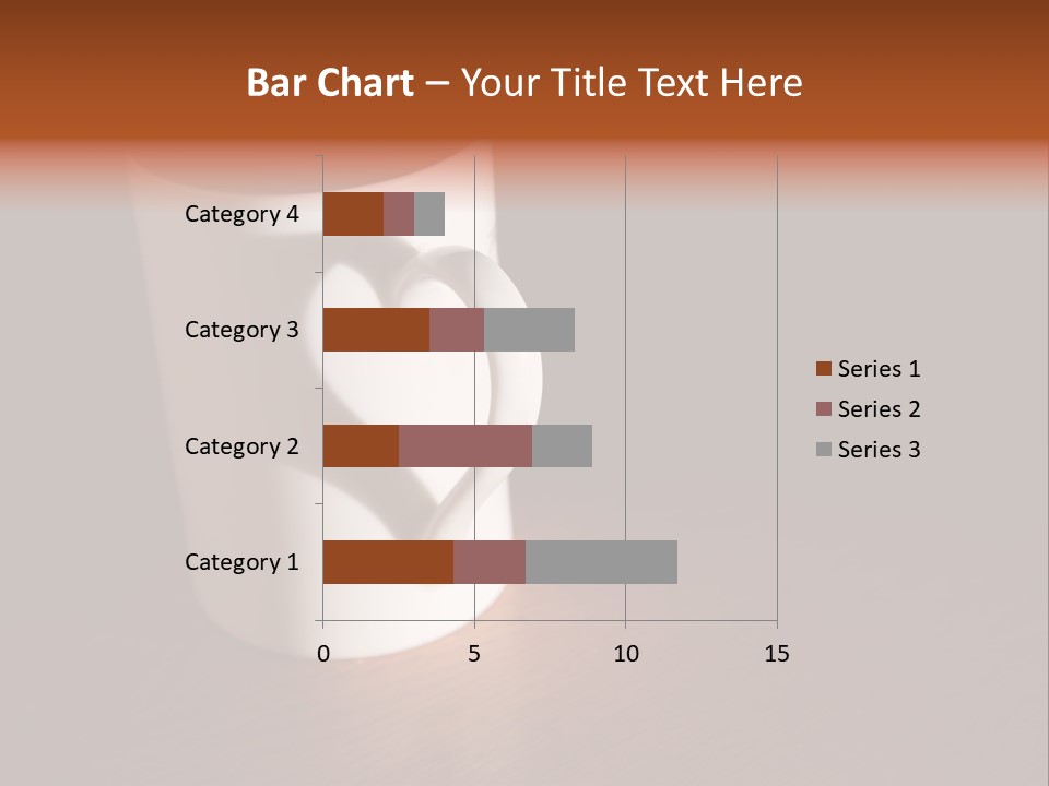 White Cup Full Of Drink PowerPoint Template