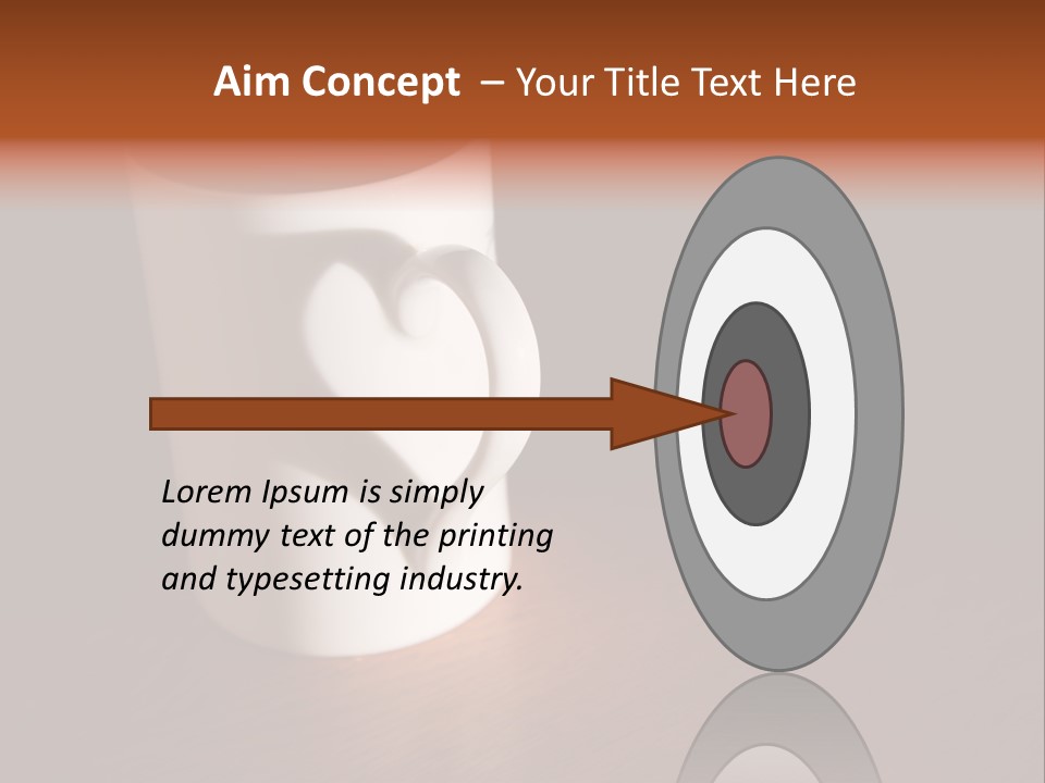 White Cup Full Of Drink PowerPoint Template