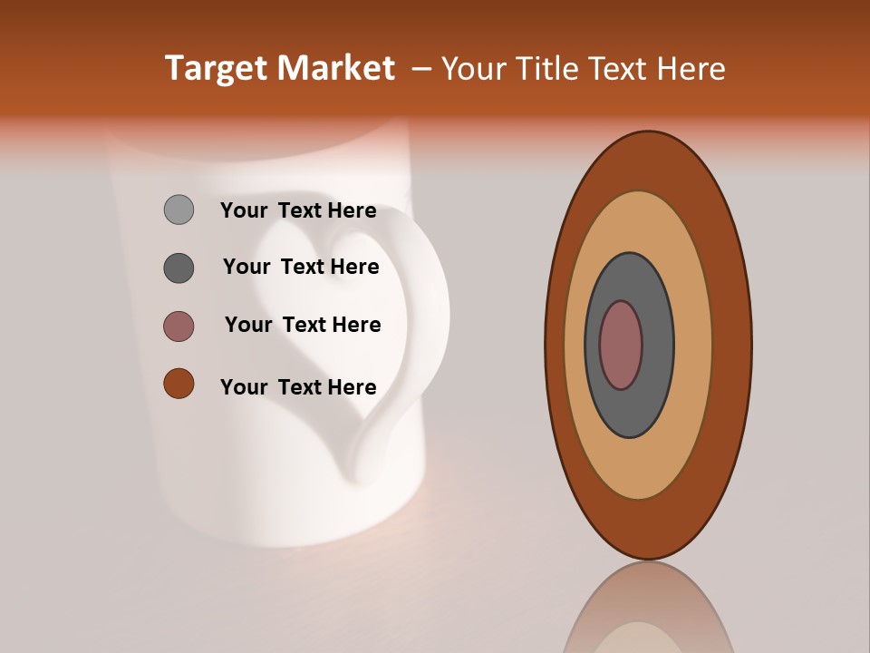 White Cup Full Of Drink PowerPoint Template