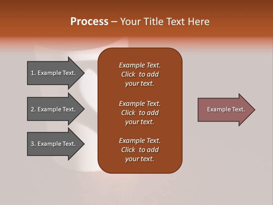 White Cup Full Of Drink PowerPoint Template