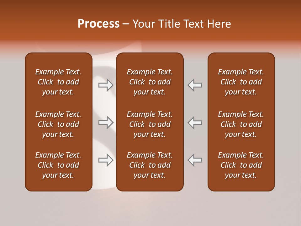 White Cup Full Of Drink PowerPoint Template