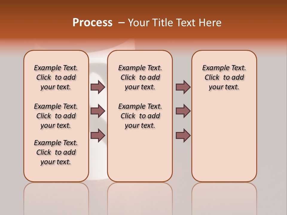 White Cup Full Of Drink PowerPoint Template