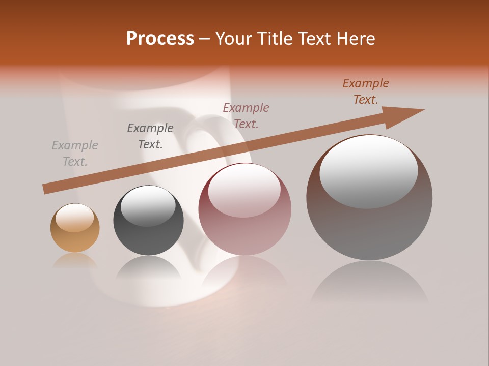 White Cup Full Of Drink PowerPoint Template