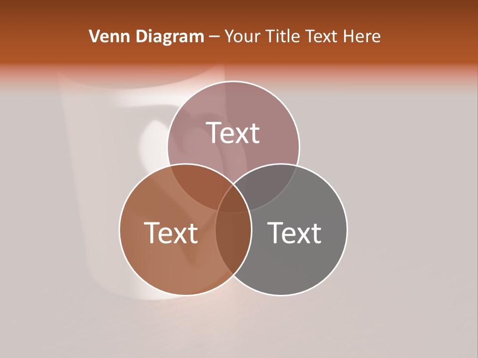 White Cup Full Of Drink PowerPoint Template