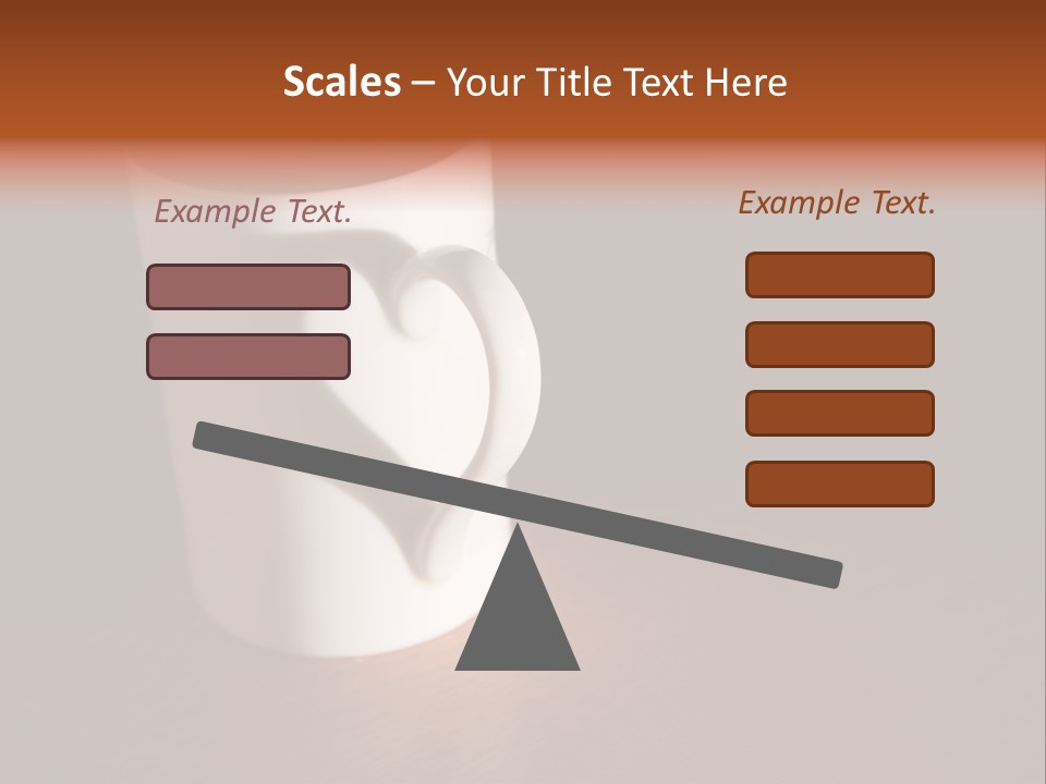 White Cup Full Of Drink PowerPoint Template