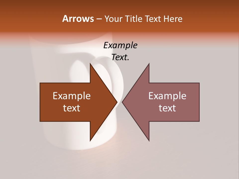 White Cup Full Of Drink PowerPoint Template