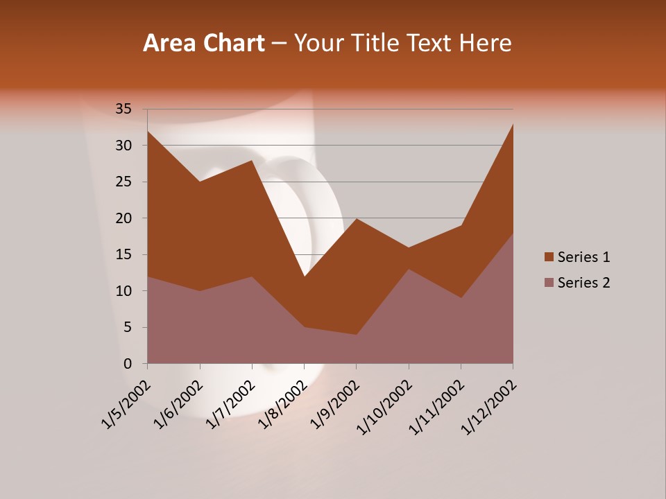 White Cup Full Of Drink PowerPoint Template