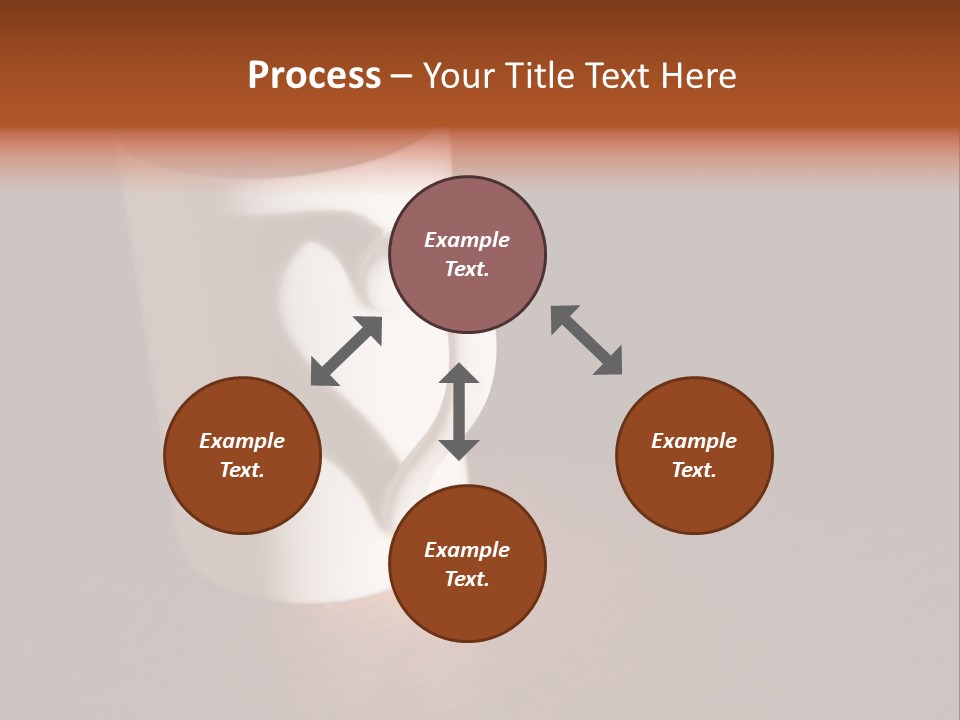 White Cup Full Of Drink PowerPoint Template