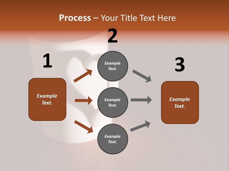 White Cup Full Of Drink PowerPoint Template