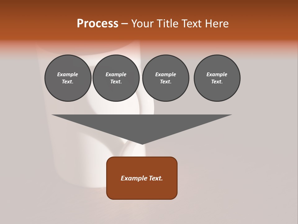 White Cup Full Of Drink PowerPoint Template