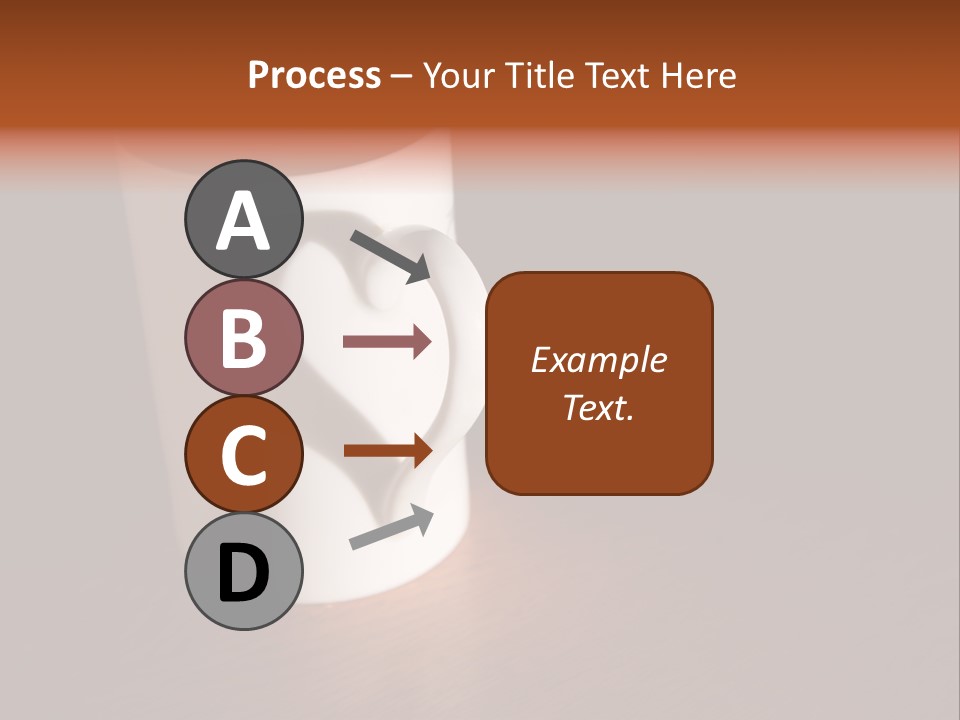 White Cup Full Of Drink PowerPoint Template