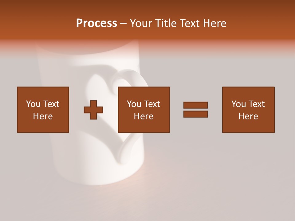 White Cup Full Of Drink PowerPoint Template