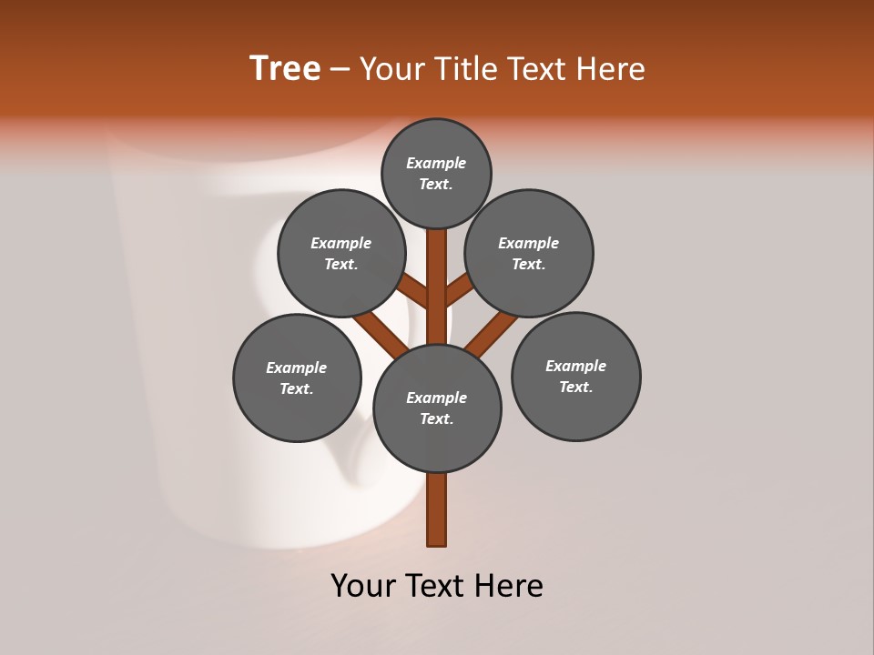 White Cup Full Of Drink PowerPoint Template