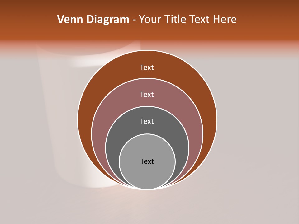 White Cup Full Of Drink PowerPoint Template