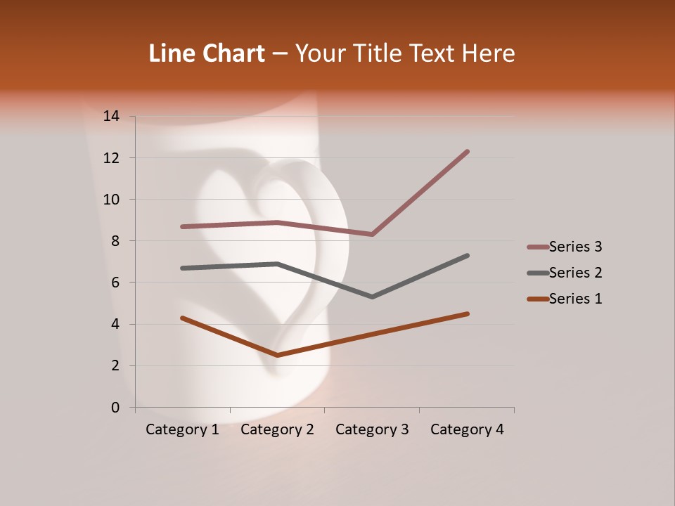 White Cup Full Of Drink PowerPoint Template