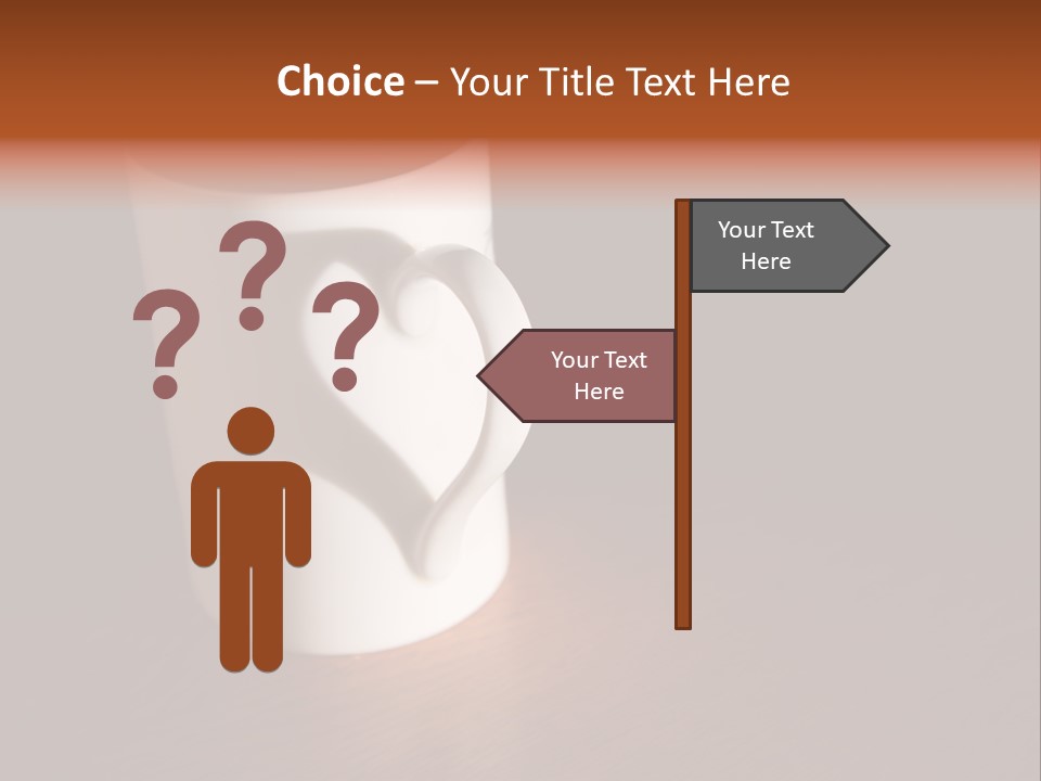 White Cup Full Of Drink PowerPoint Template