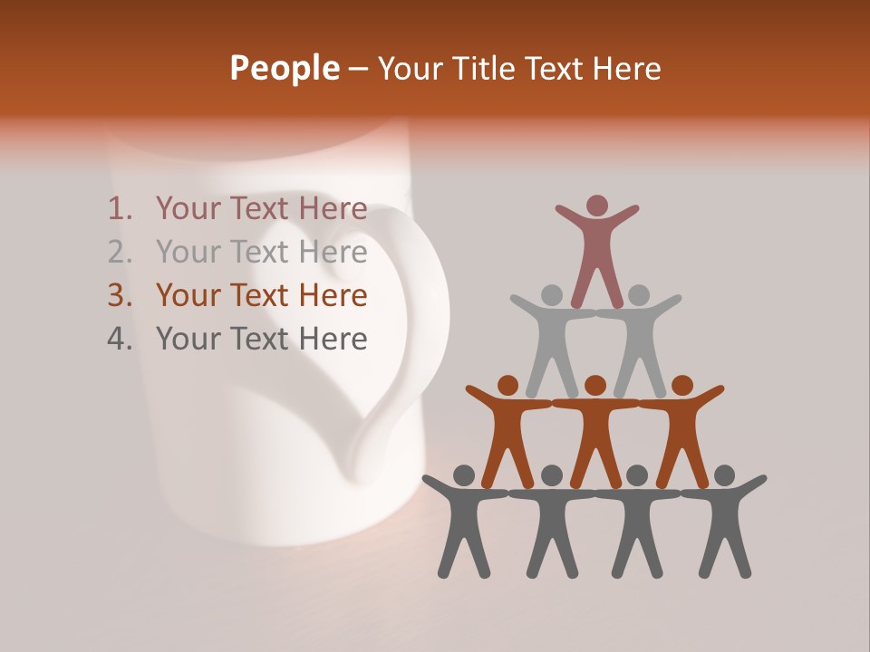 White Cup Full Of Drink PowerPoint Template