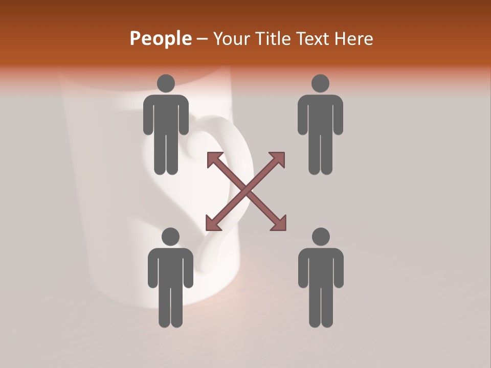 White Cup Full Of Drink PowerPoint Template