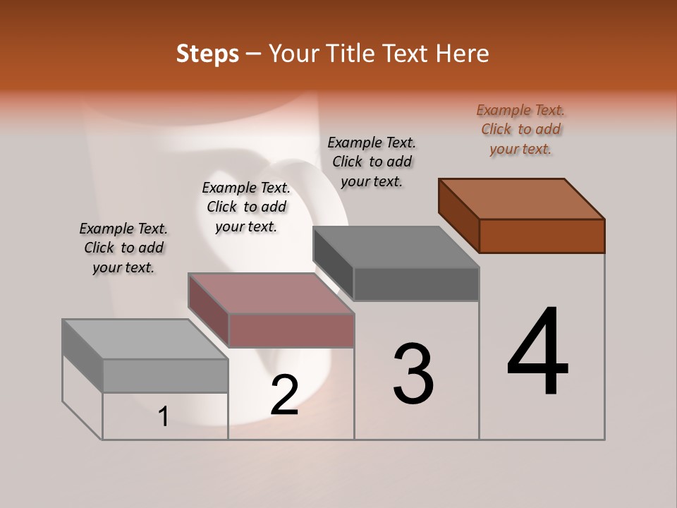 White Cup Full Of Drink PowerPoint Template