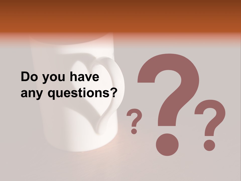 White Cup Full Of Drink PowerPoint Template