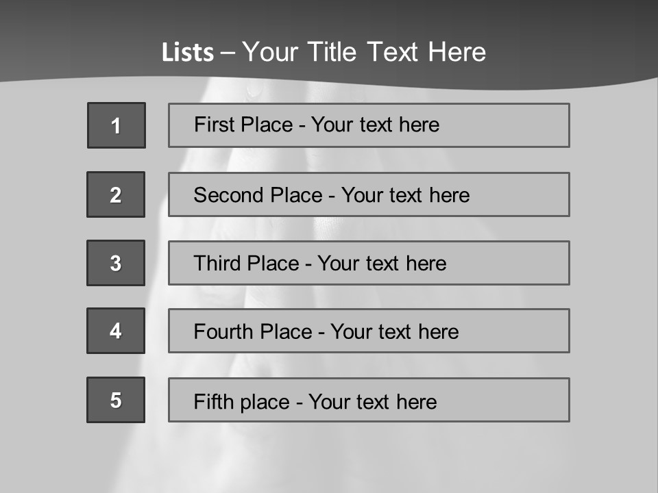 A Person With Their Hands Folded In Prayer PowerPoint Template