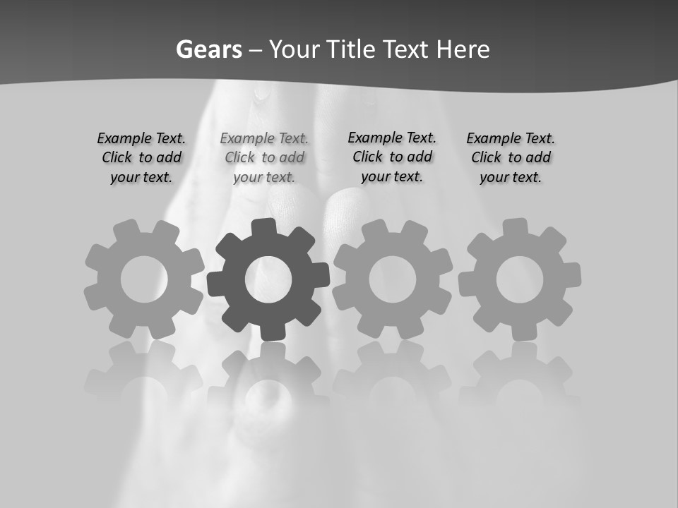 A Person With Their Hands Folded In Prayer PowerPoint Template