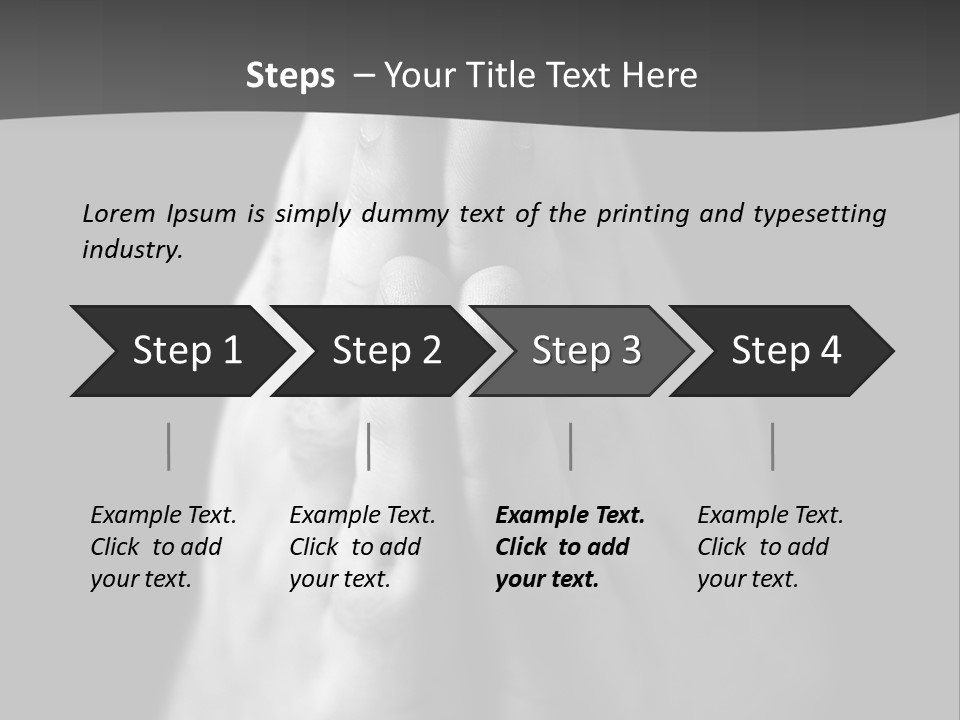 A Person With Their Hands Folded In Prayer PowerPoint Template