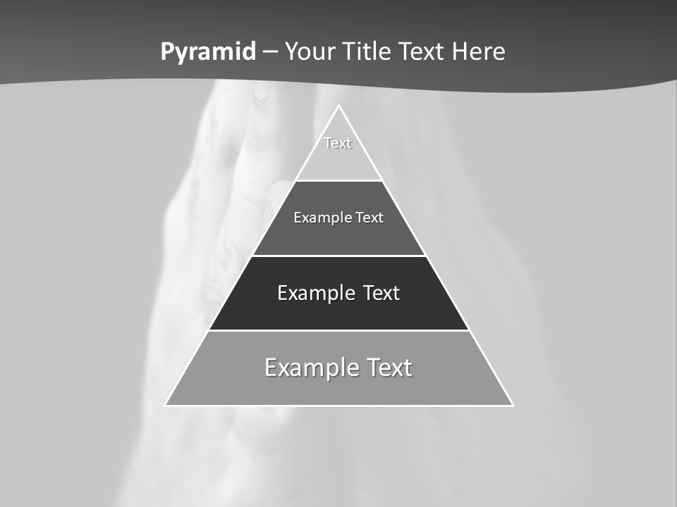 A Person With Their Hands Folded In Prayer PowerPoint Template