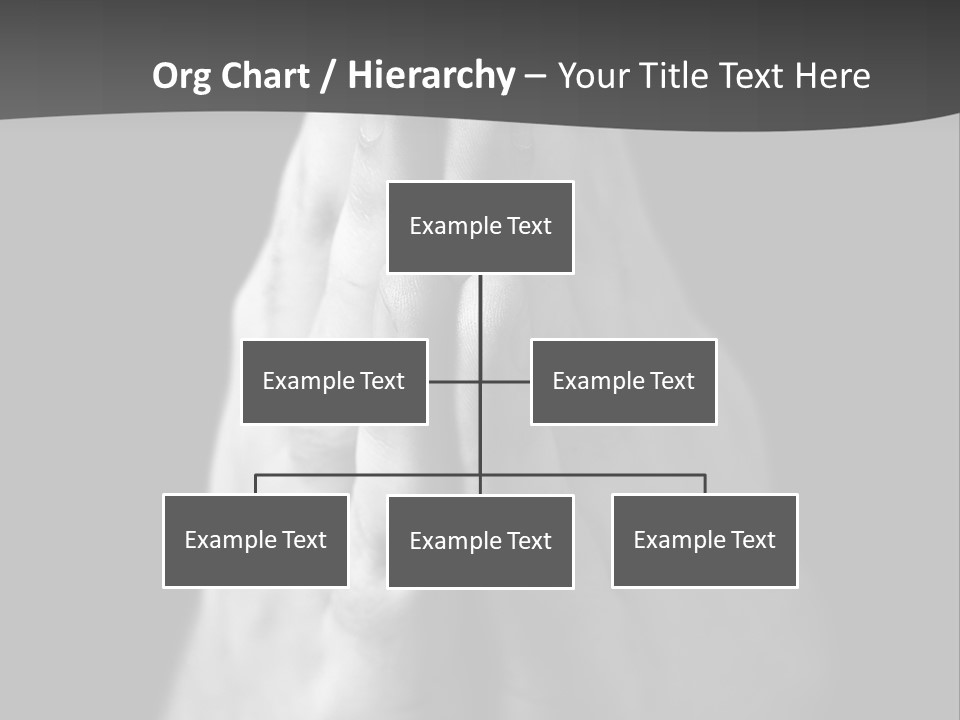 A Person With Their Hands Folded In Prayer PowerPoint Template