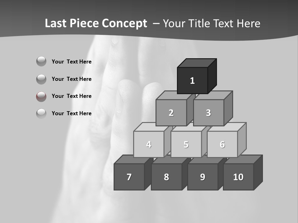 A Person With Their Hands Folded In Prayer PowerPoint Template