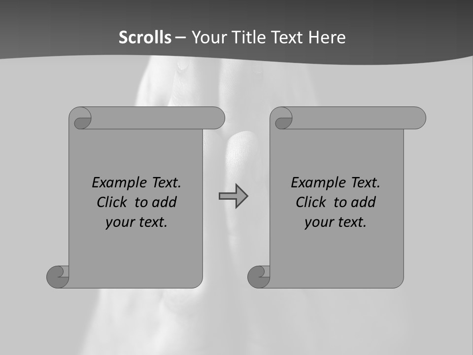 A Person With Their Hands Folded In Prayer PowerPoint Template