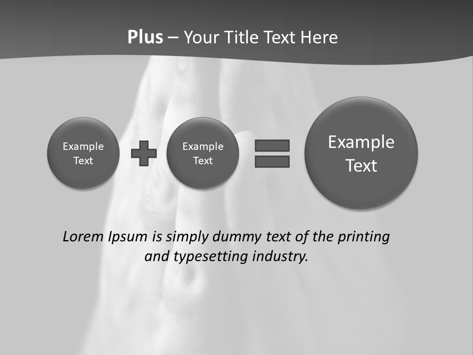 A Person With Their Hands Folded In Prayer PowerPoint Template