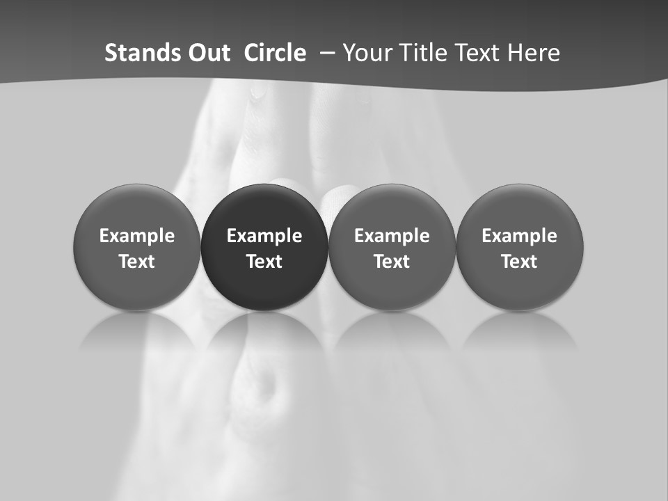 A Person With Their Hands Folded In Prayer PowerPoint Template