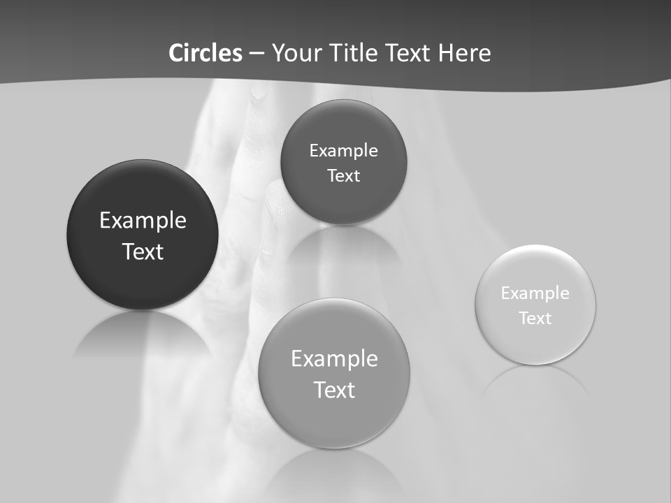 A Person With Their Hands Folded In Prayer PowerPoint Template