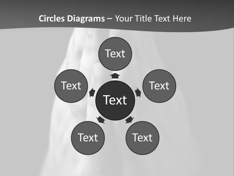 A Person With Their Hands Folded In Prayer PowerPoint Template