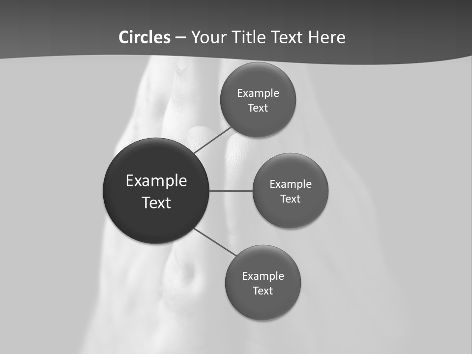 A Person With Their Hands Folded In Prayer PowerPoint Template