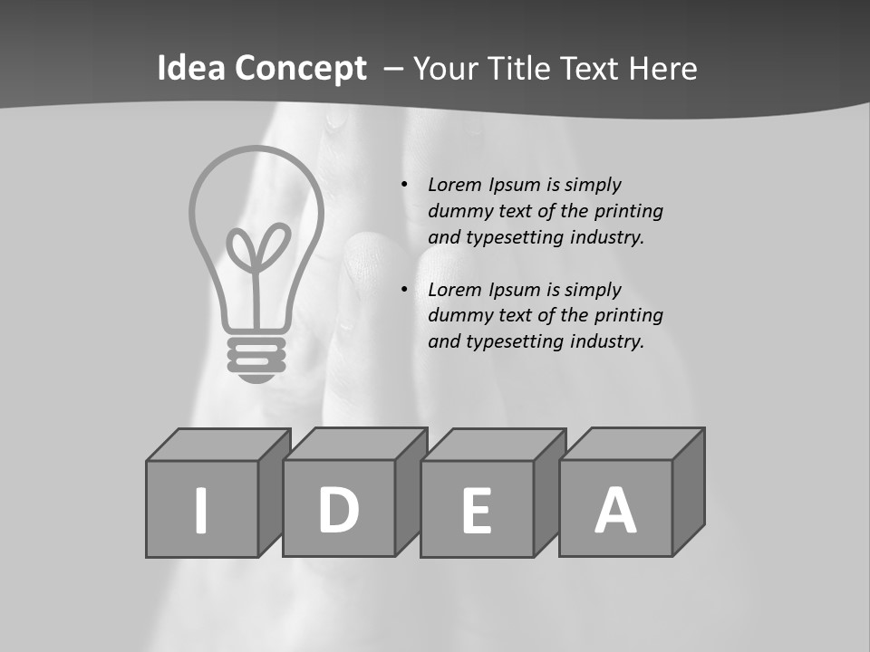 A Person With Their Hands Folded In Prayer PowerPoint Template