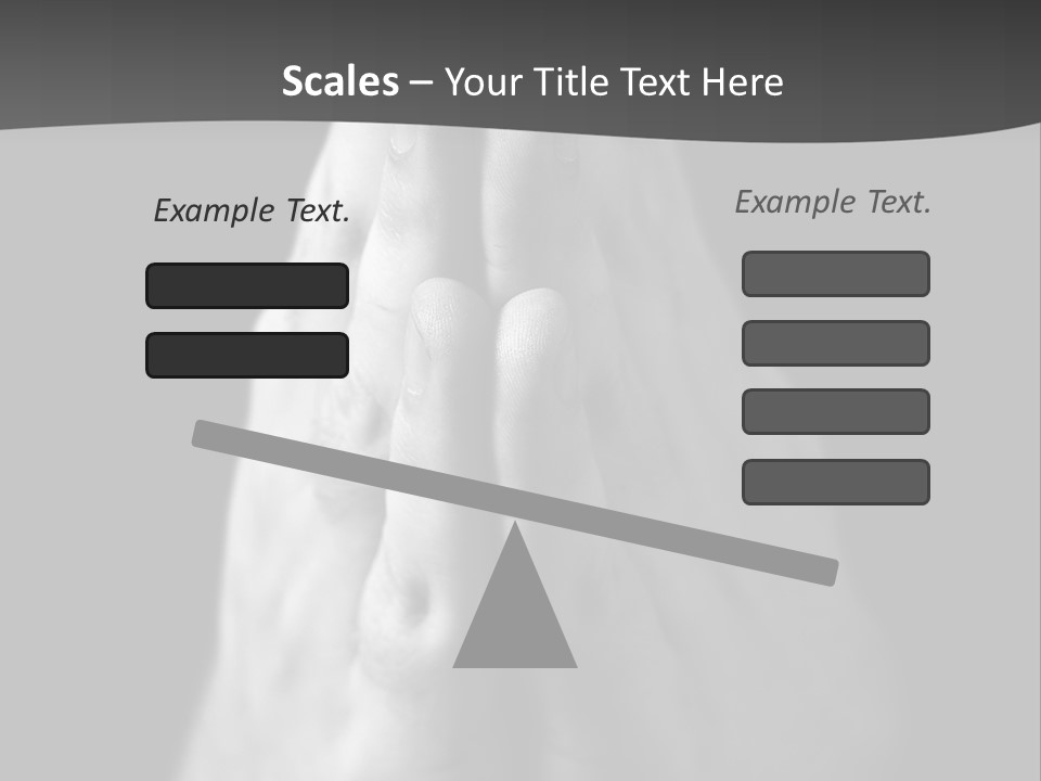 A Person With Their Hands Folded In Prayer PowerPoint Template