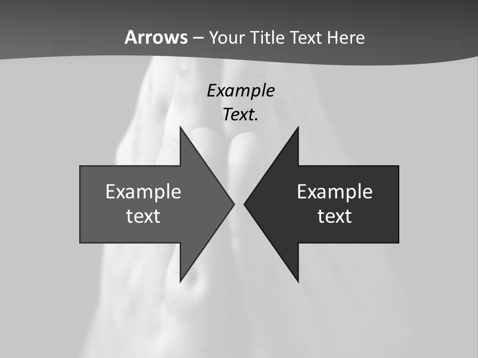 A Person With Their Hands Folded In Prayer PowerPoint Template