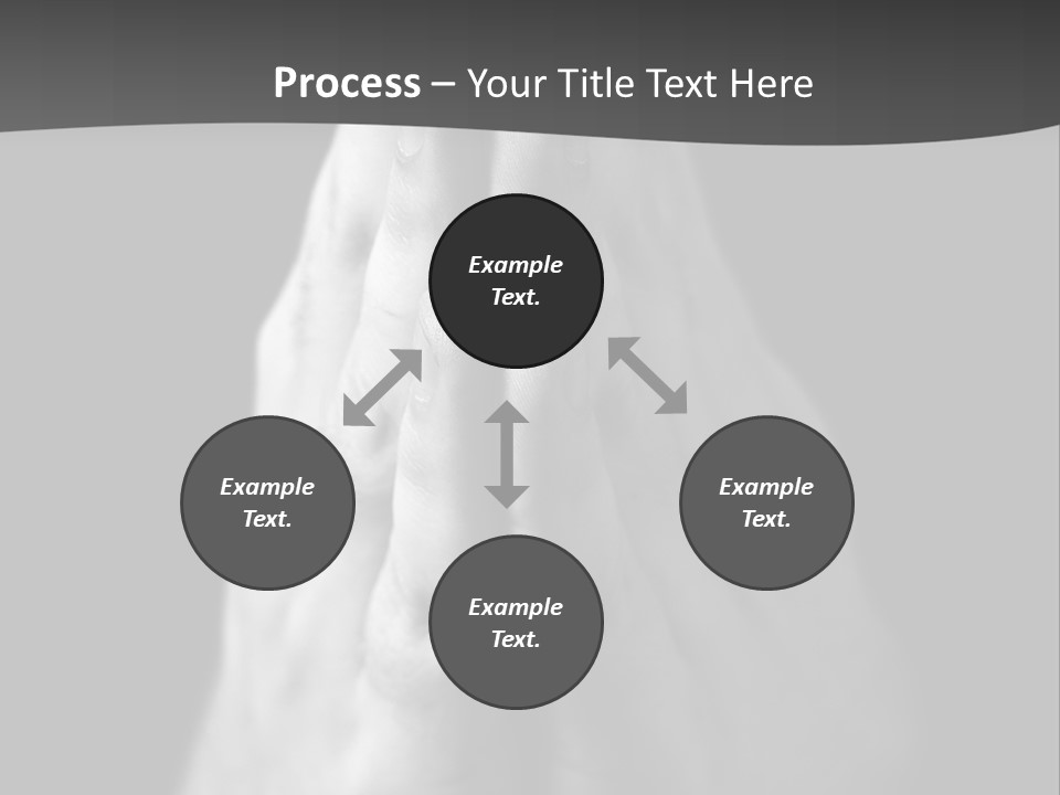 A Person With Their Hands Folded In Prayer PowerPoint Template