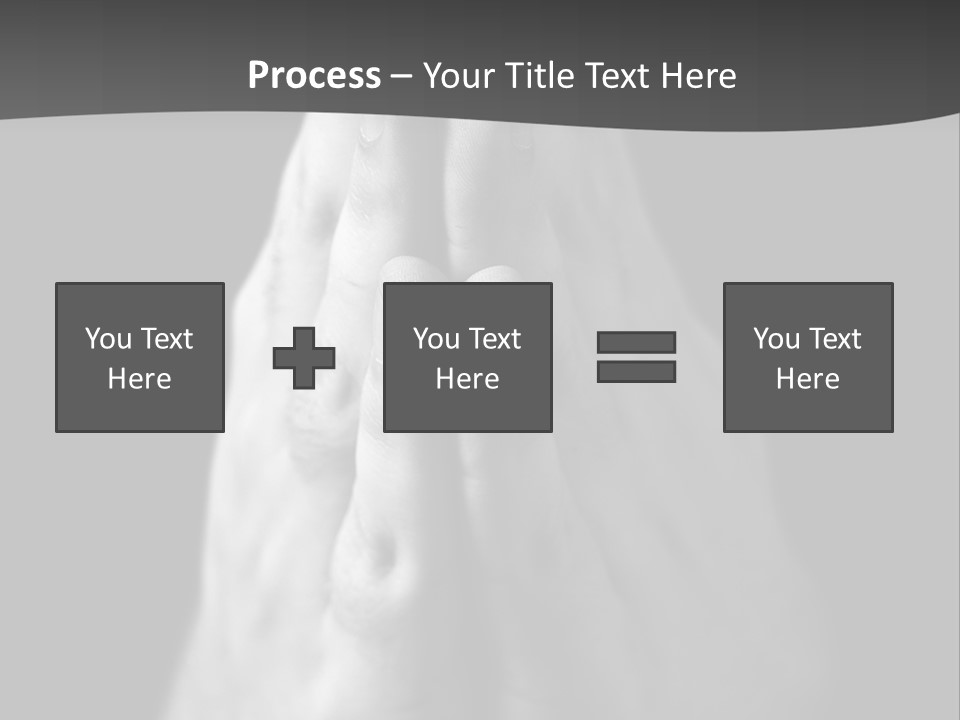 A Person With Their Hands Folded In Prayer PowerPoint Template