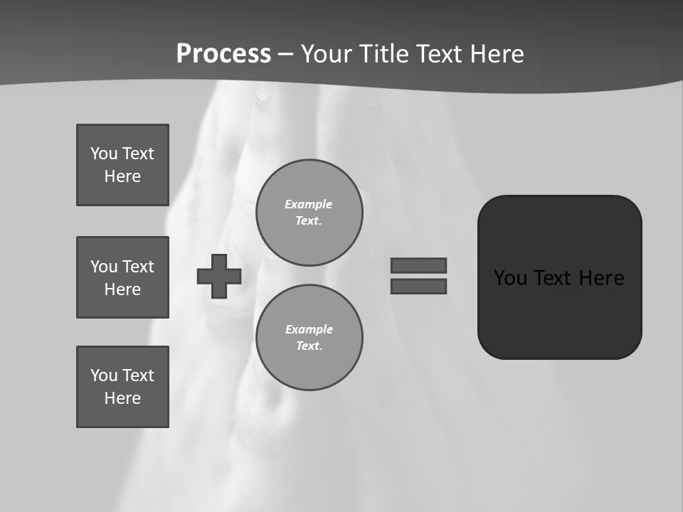 A Person With Their Hands Folded In Prayer PowerPoint Template
