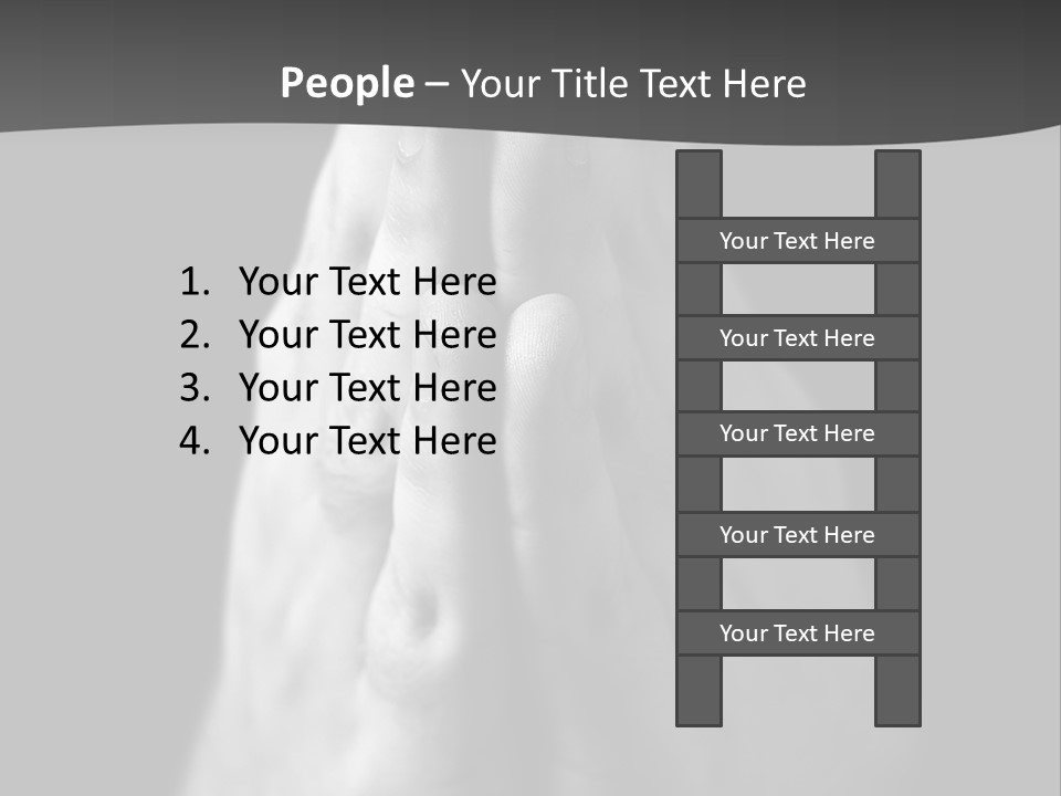 A Person With Their Hands Folded In Prayer PowerPoint Template