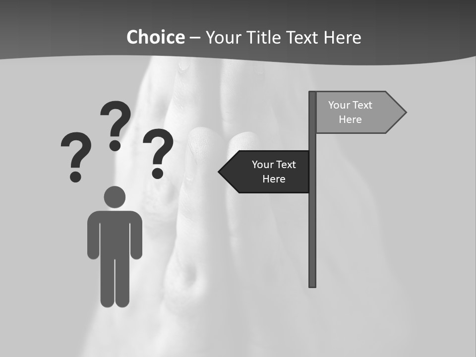 A Person With Their Hands Folded In Prayer PowerPoint Template