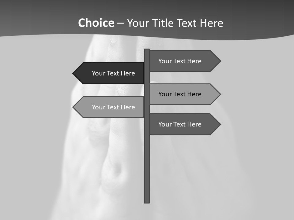 A Person With Their Hands Folded In Prayer PowerPoint Template