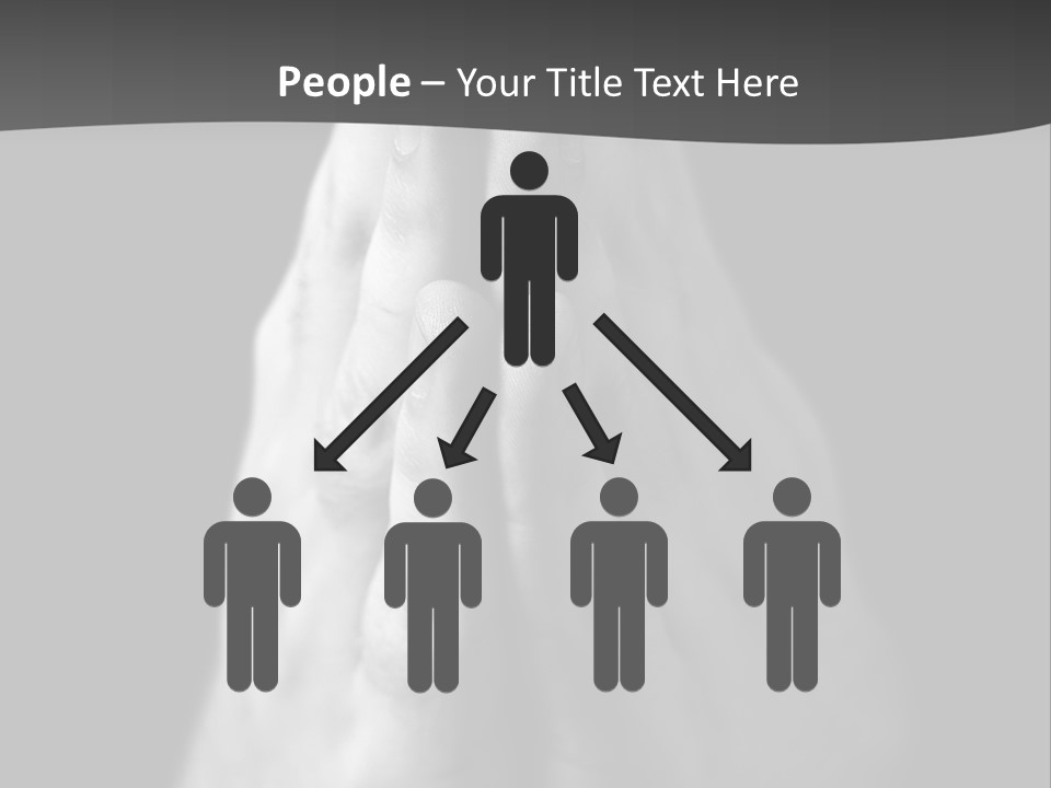 A Person With Their Hands Folded In Prayer PowerPoint Template