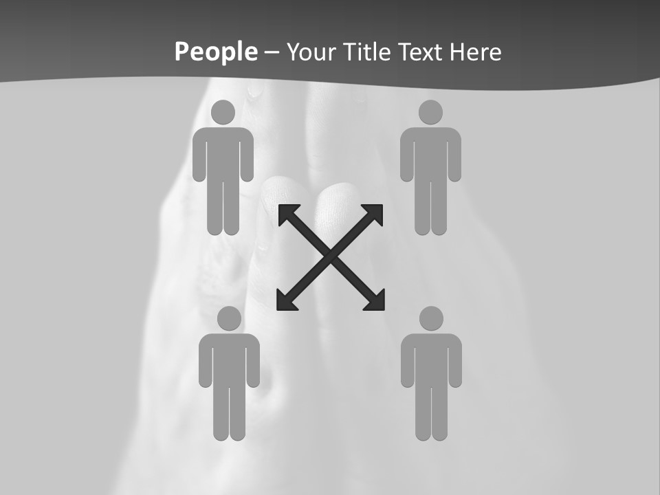 A Person With Their Hands Folded In Prayer PowerPoint Template